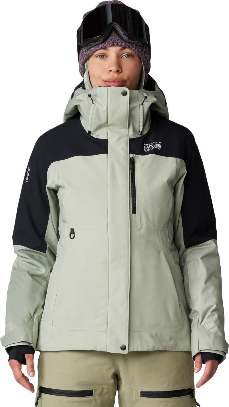 Powder Maven Jacket - Womens - white sage / mantis green / black 1
