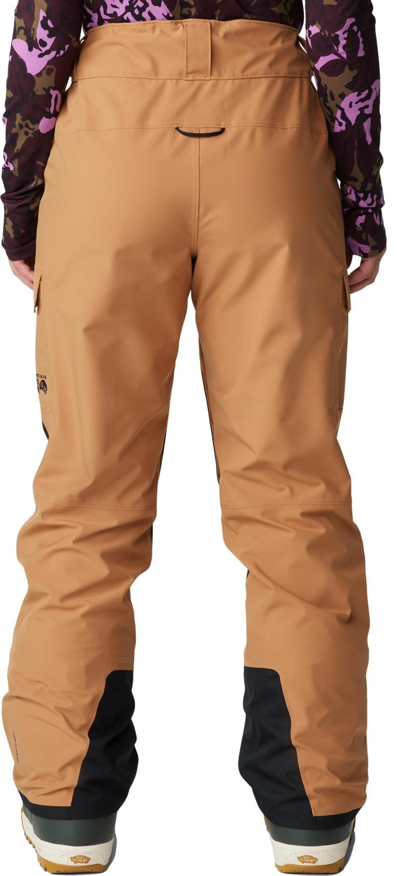 Powder Maven Pants, Short - Womens - copper clay / black 1