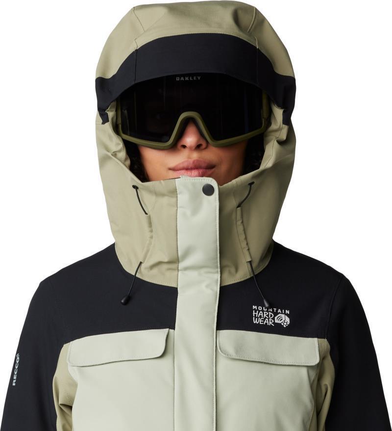 Powder Maven Parka - Womens - White Sage / Mantis Green / Black 10