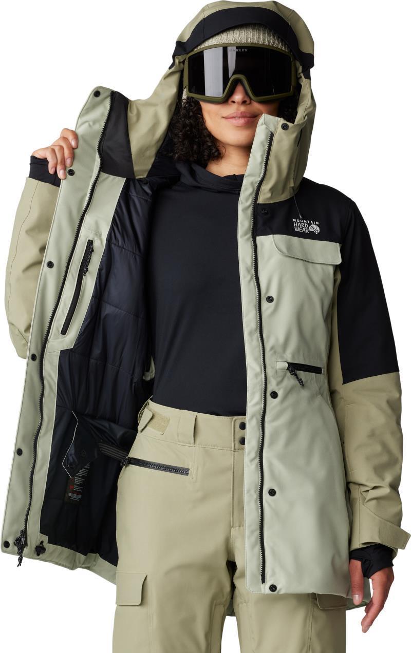 Powder Maven Parka - Womens - White Sage / Mantis Green / Black 12