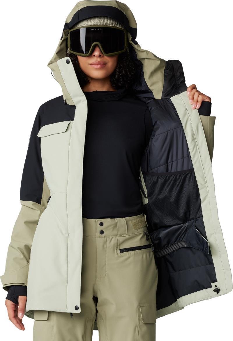 Powder Maven Parka - Womens - White Sage / Mantis Green / Black 13