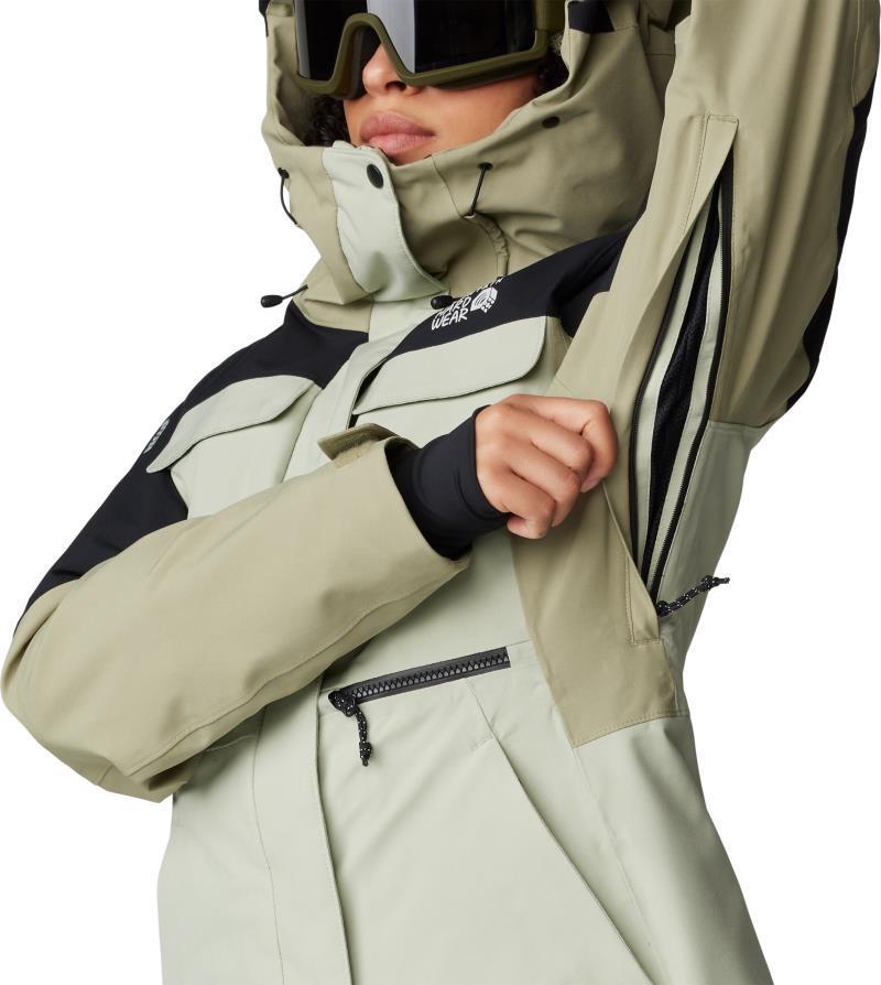 Powder Maven Parka - Womens - White Sage / Mantis Green / Black 6