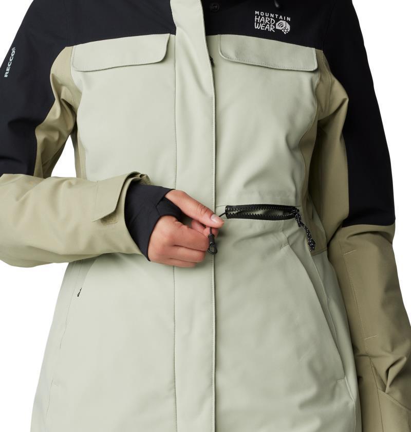 Powder Maven Parka - Womens - White Sage / Mantis Green / Black 7