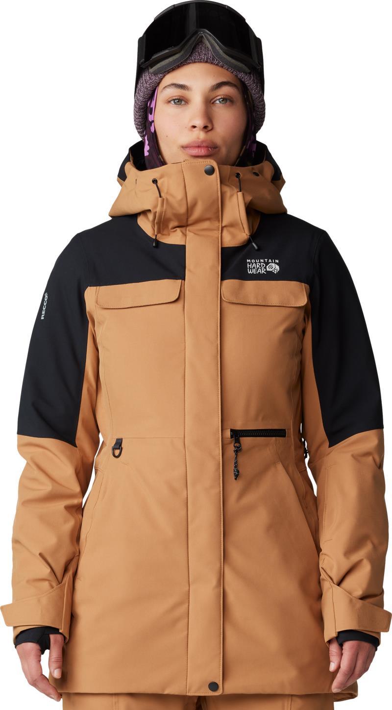 Powder Maven Parka - Womens - copper clay / black 1
