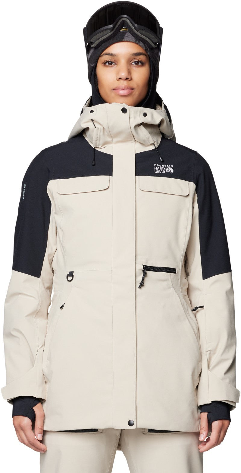 Powder Maven Parka - Womens - fossil / black 1