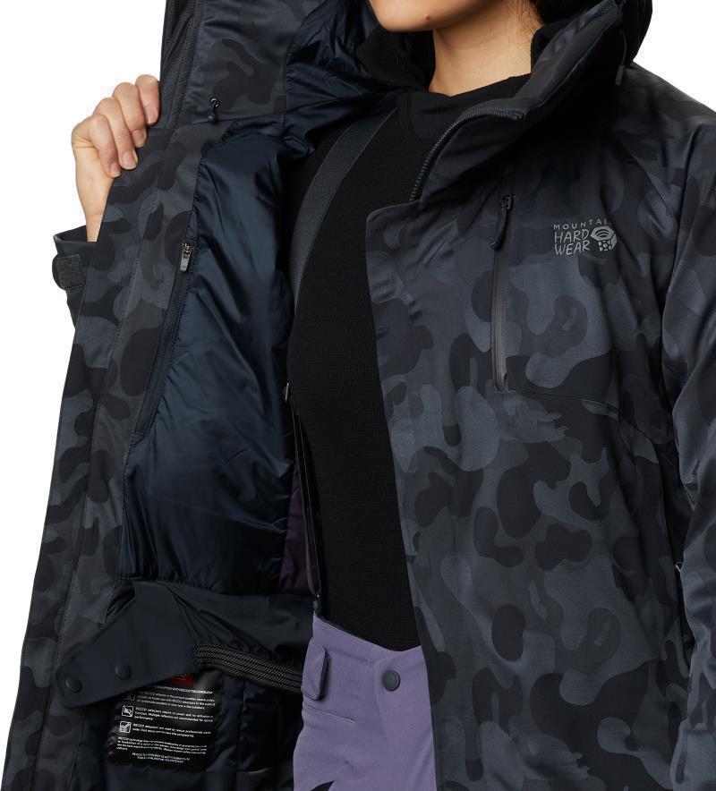 Powder Quest Light Insulated Jacket - Womens - dark storm jacquard 1