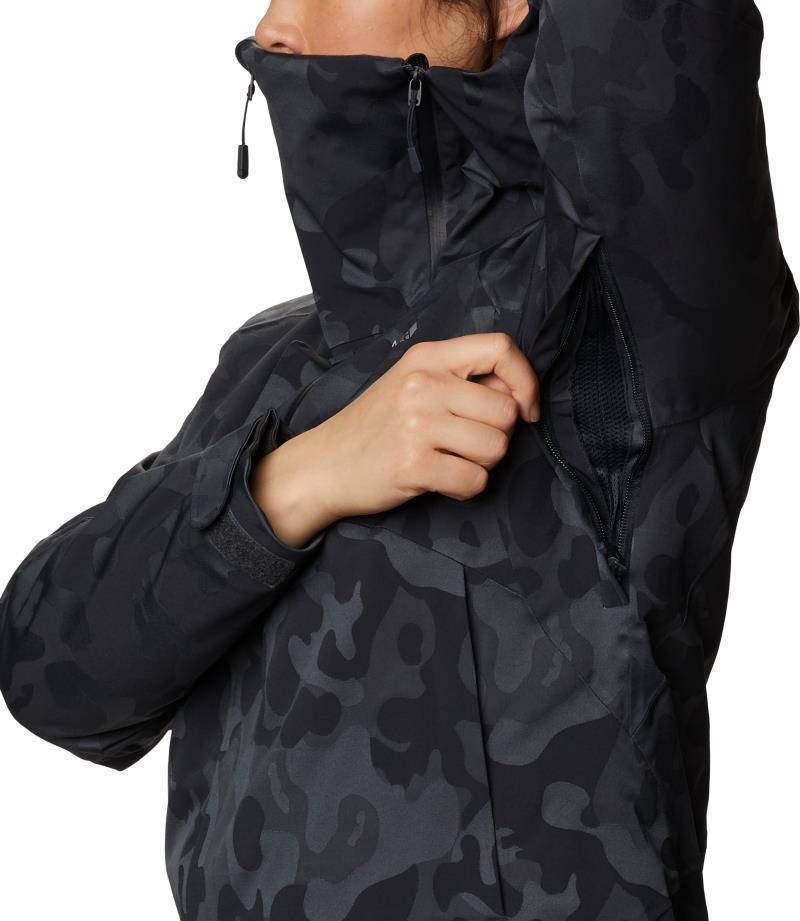 Powder Quest Light Insulated Jacket - Womens - dark storm jacquard 1
