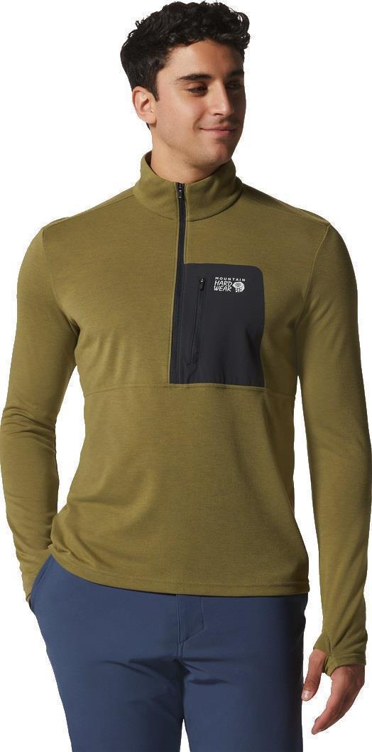 Rogue Pursuit 1/4 Zip - Mens - Moon Moss 1