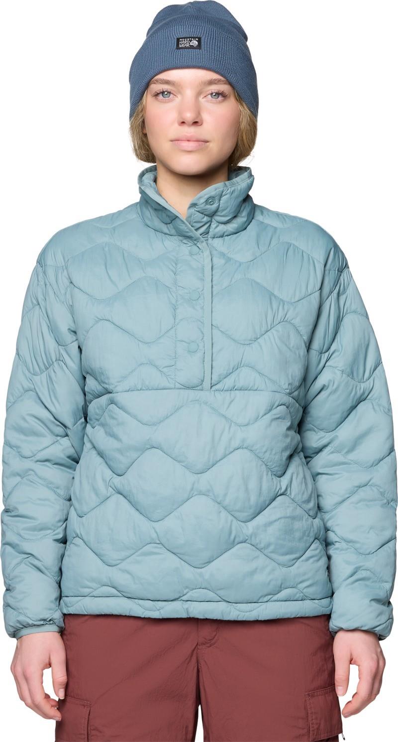 Seek Out Snap Neck Pullover - Womens - blue sage 1