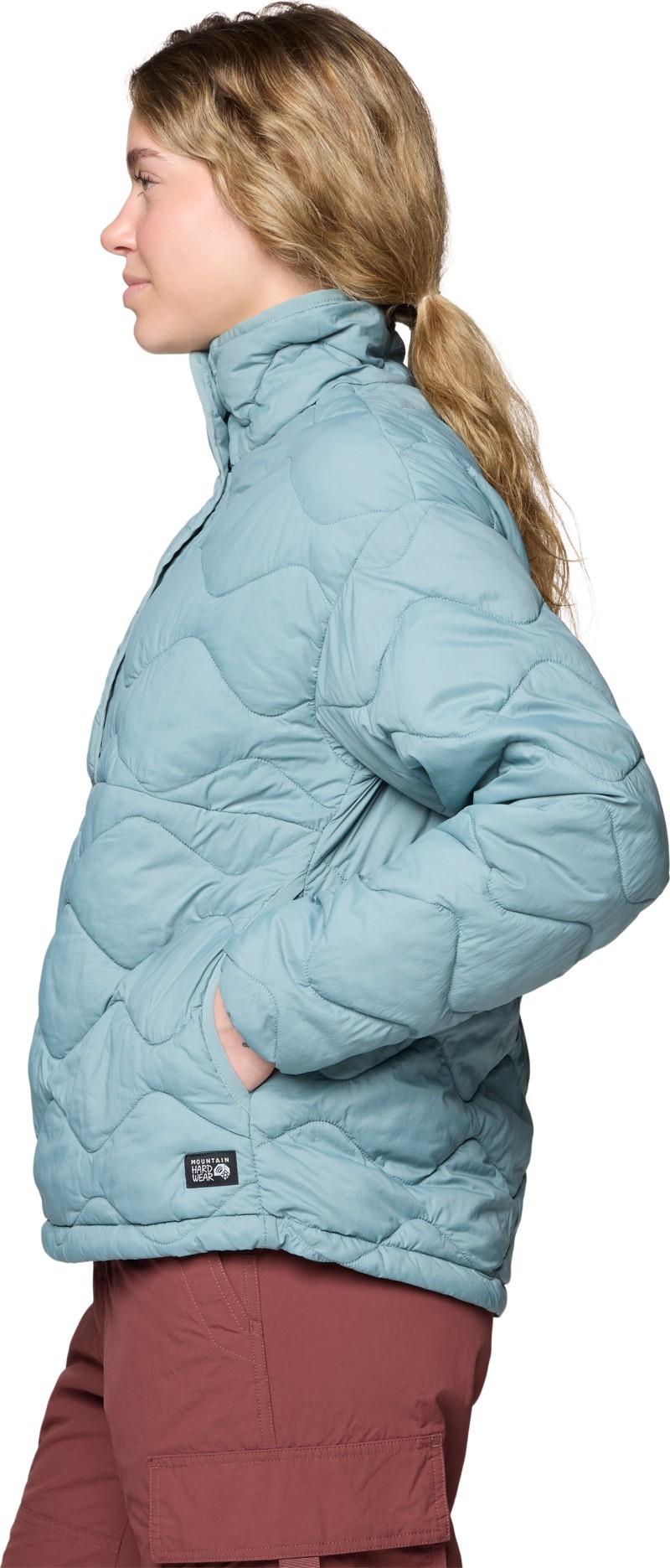Seek Out Snap Neck Pullover - Womens - blue sage 1