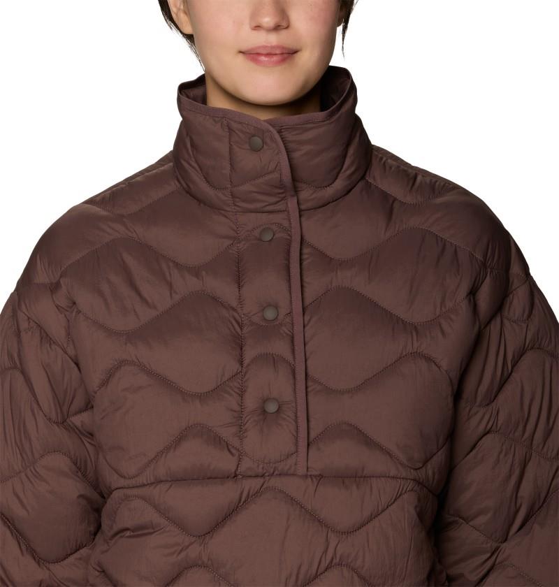 Seek Out Snap Neck Pullover - Womens - carob 1