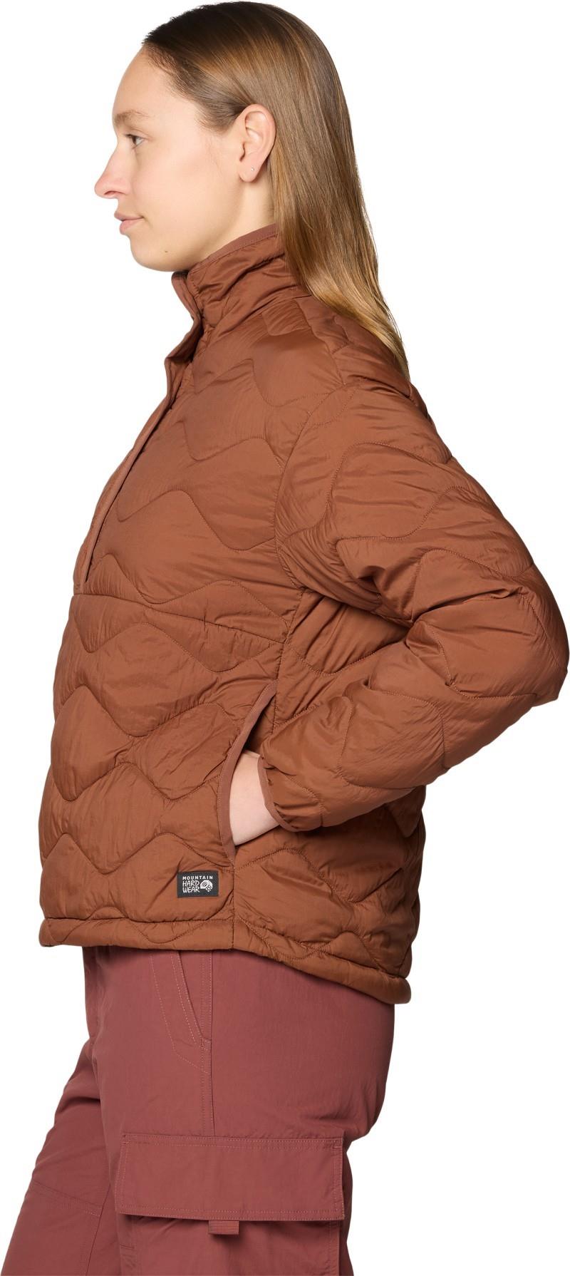 Seek Out Snap Neck Pullover - Womens - cocoa brown 1