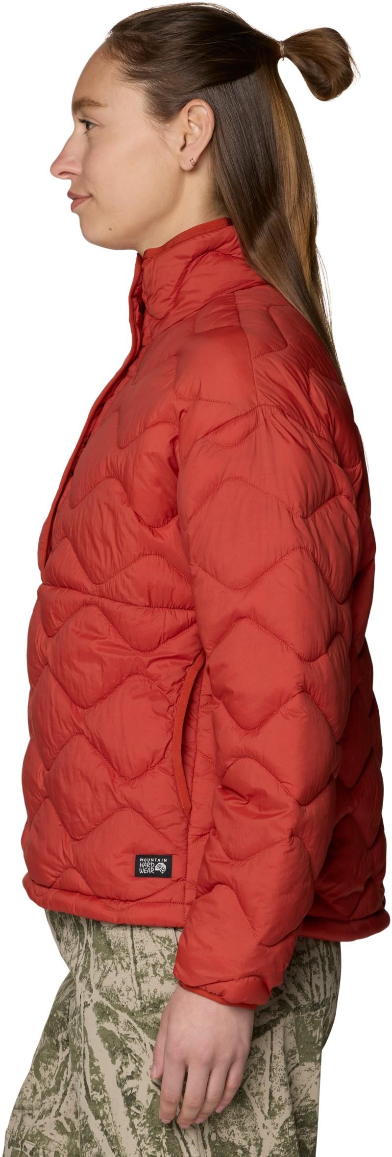 Seek Out Snap Neck Pullover - Womens - mars red 1