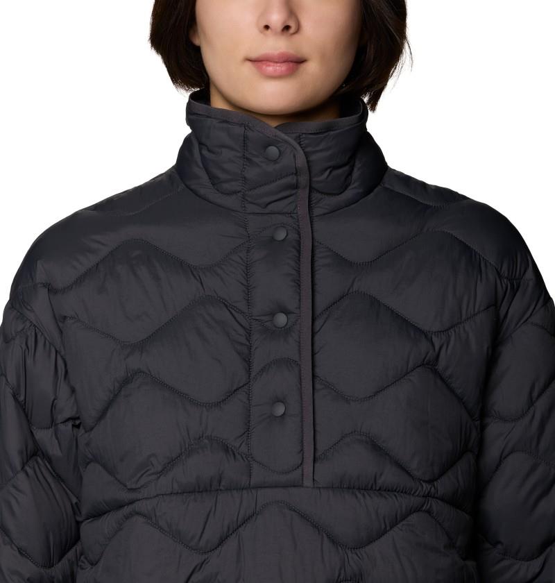 Seek Out Snap Neck Pullover - Womens - shark 1