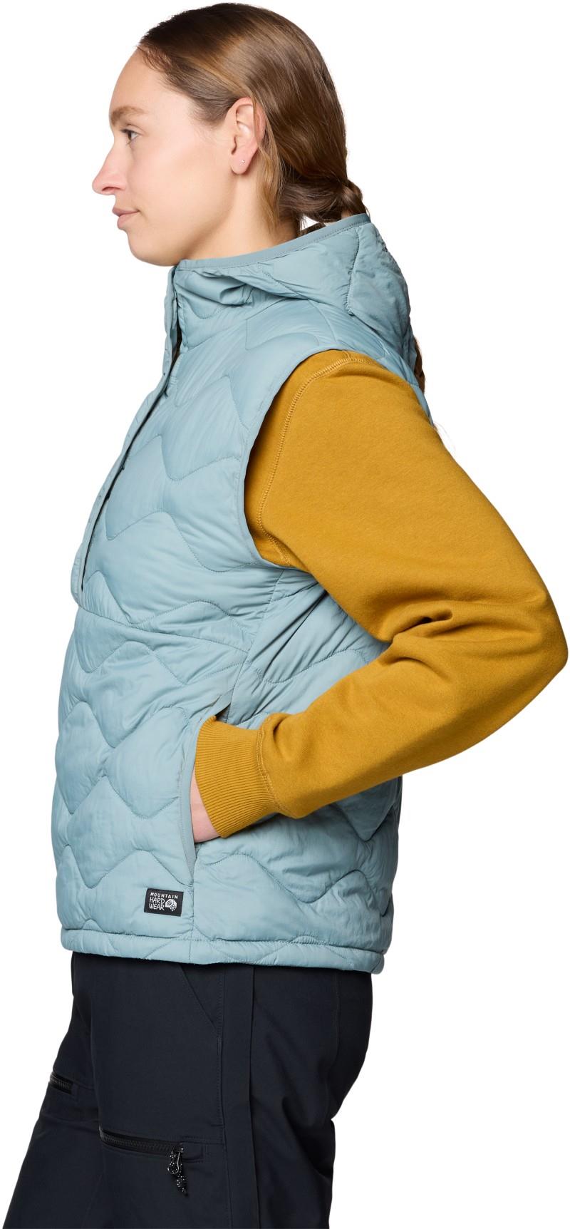 Seek Out Snap Neck Vest - Womens - blue sage 1