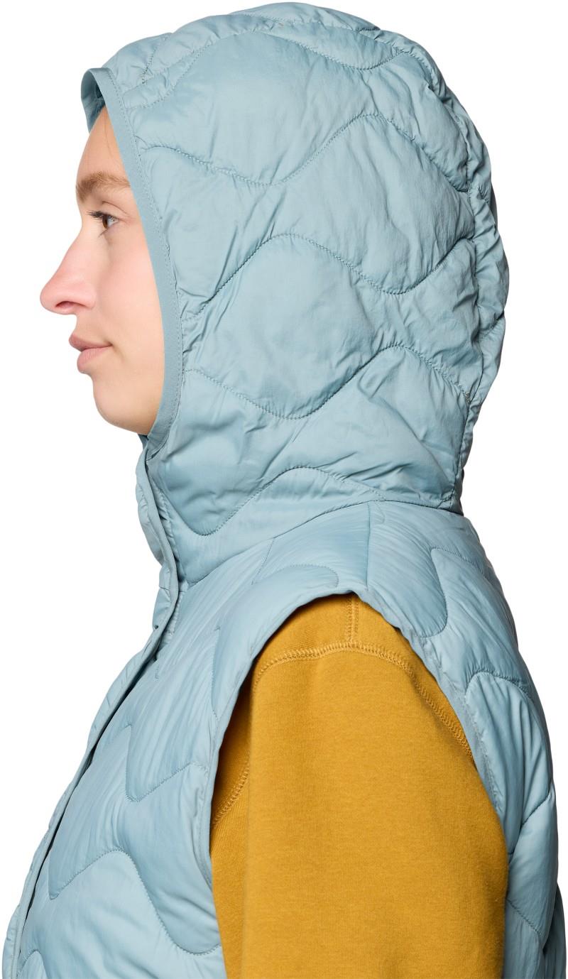 Seek Out Snap Neck Vest - Womens - blue sage 1