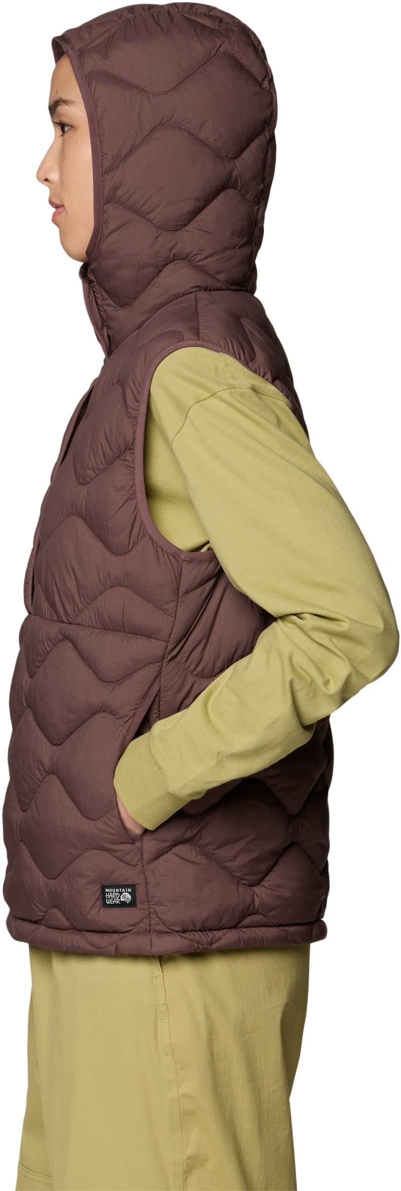 Seek Out Snap Neck Vest - Womens - carob 1