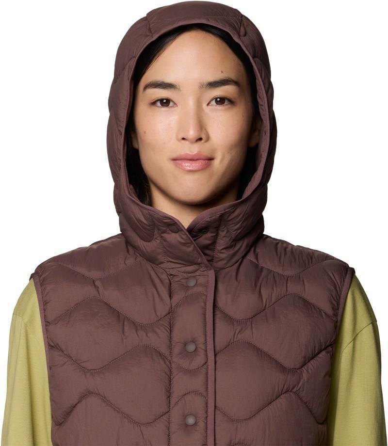 Seek Out Snap Neck Vest - Womens - carob 1