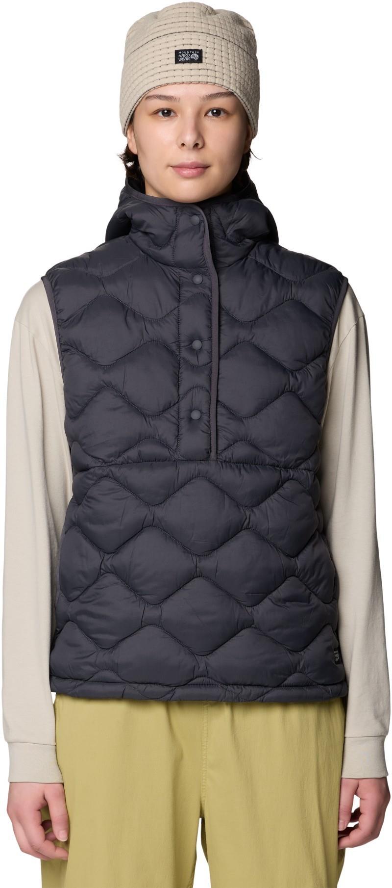Seek Out Snap Neck Vest - Womens - shark 1