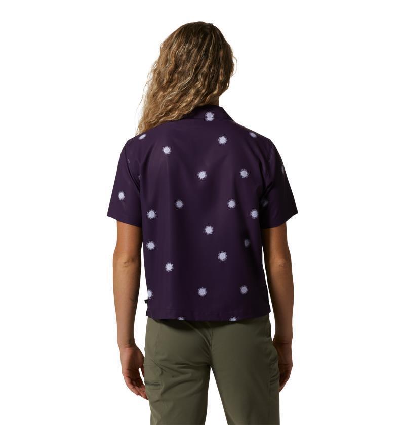 Shade Lite SS Shirt - Womens - night iris sun dot print 1
