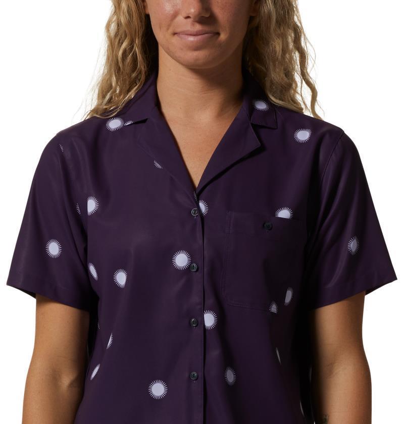 Shade Lite SS Shirt - Womens - night iris sun dot print 1