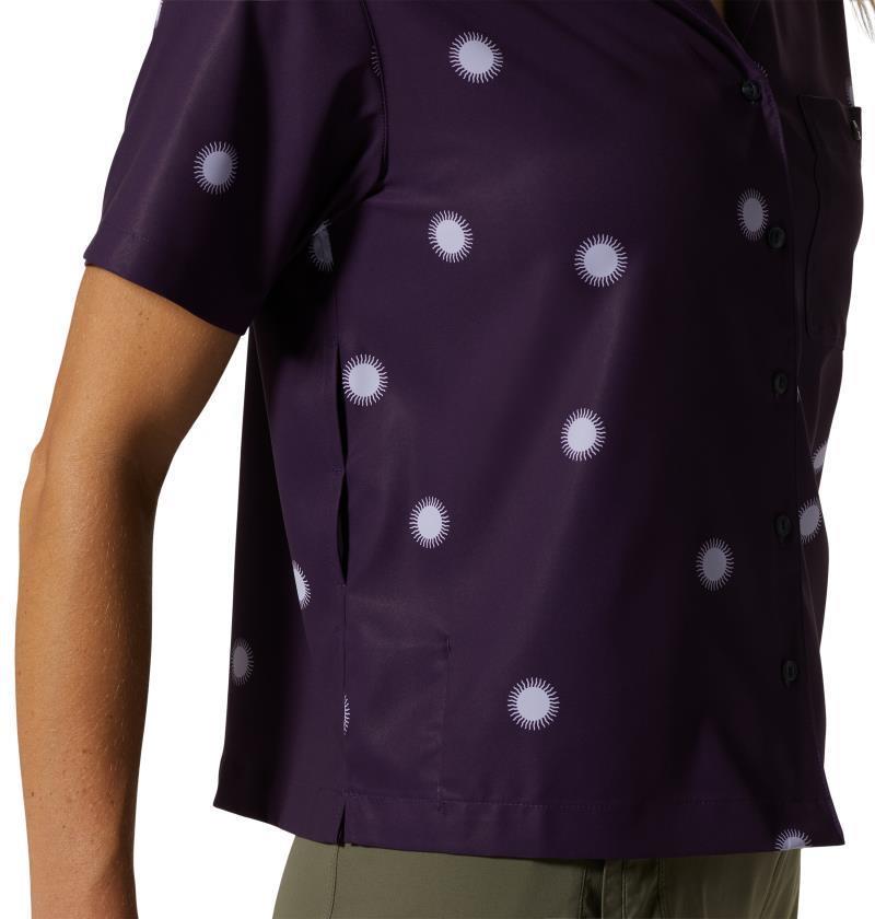 Shade Lite SS Shirt - Womens - night iris sun dot print 1