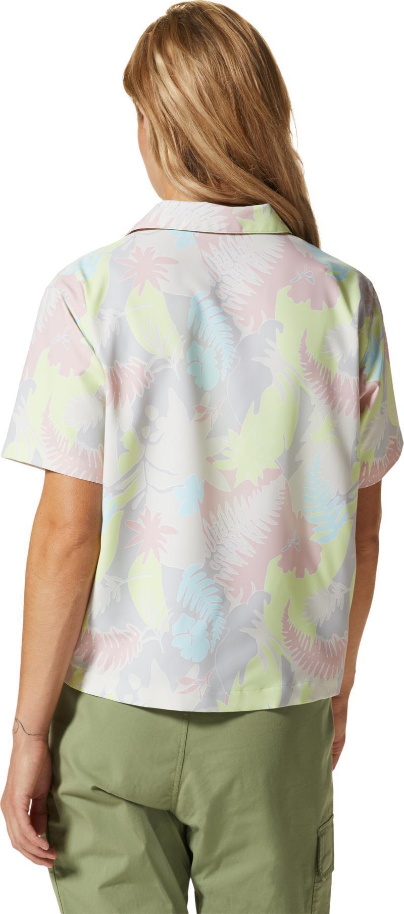 Shade Lite SS Shirt - Womens - pale rose flora print 1