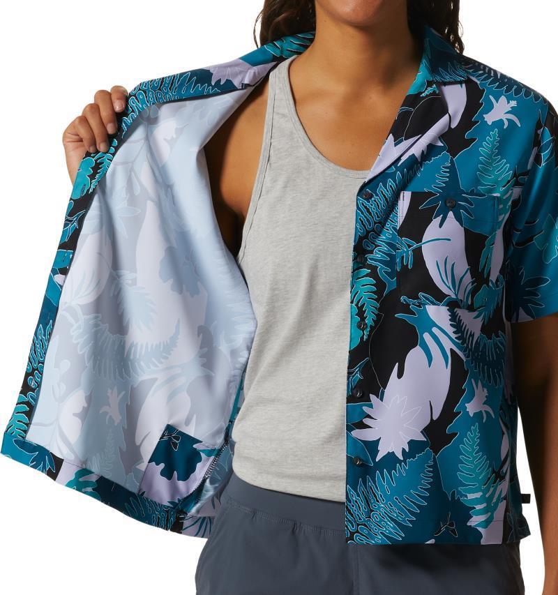 Shade Lite SS Shirt - Womens - vinca flora print 1