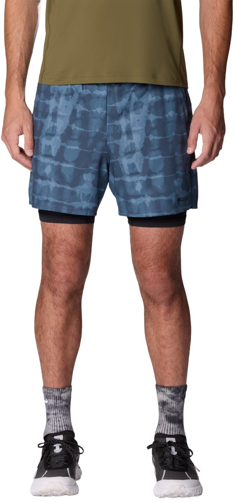 Shade Lite Shorts, 5" Inseam - Mens - adriatic blue prismatic print 1