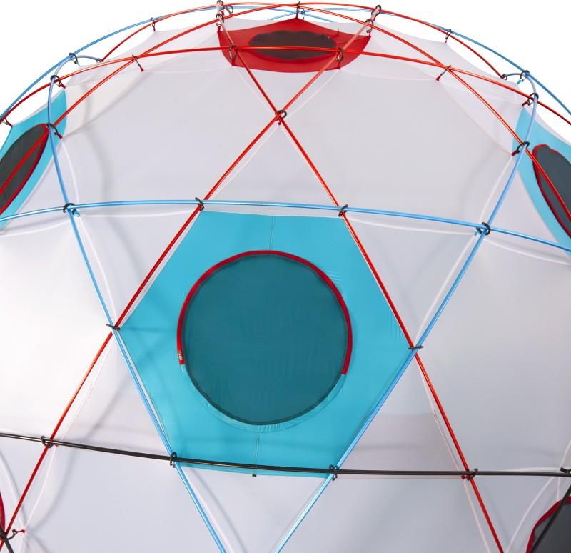 Space Station Dome, 8+ Person Tent - alpine red 1