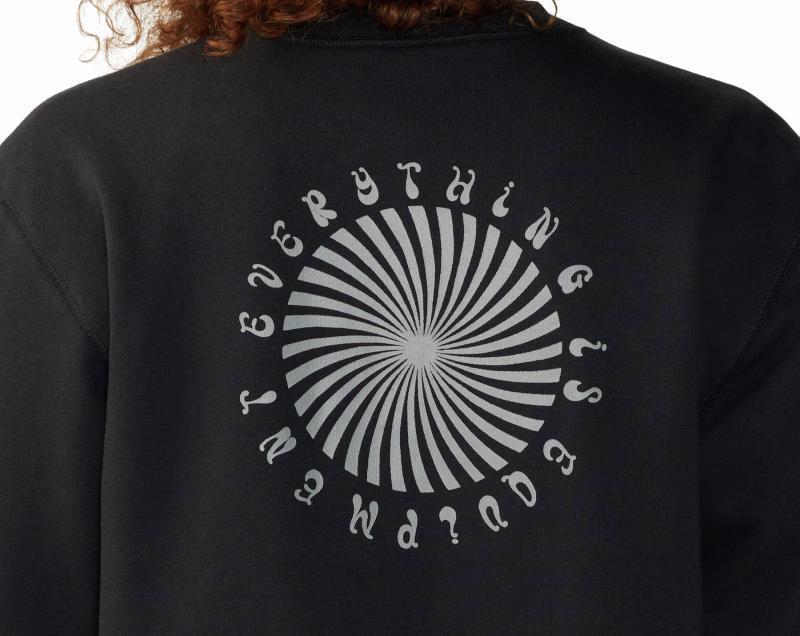 Spiral Pullover Crew - Womens - Black 4