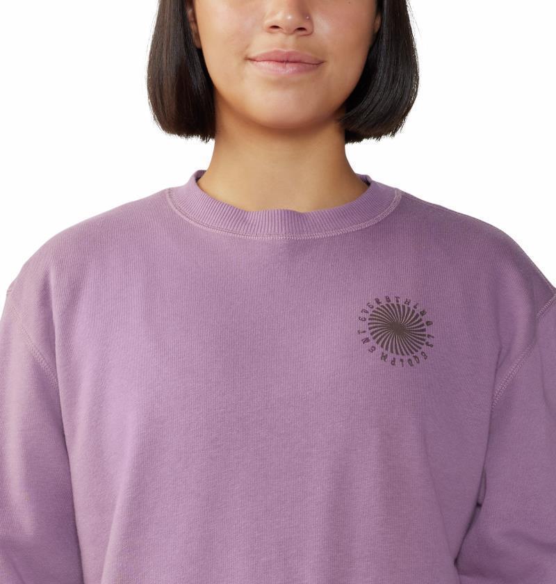 Spiral Pullover Crew - Womens - Dark Daze 5