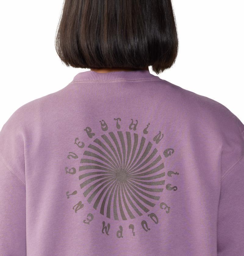 Spiral Pullover Crew - Womens - Dark Daze 4