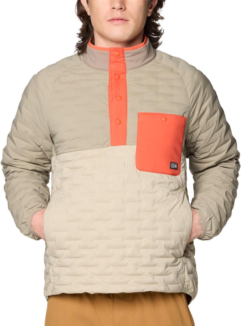 StretchDown Light Snap Neck - Mens - badlands / dunes / aspect 1