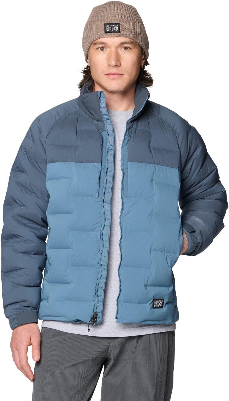 StretchDown Big Baffle Jacket - Mens - adriatic blue / moon blue 1