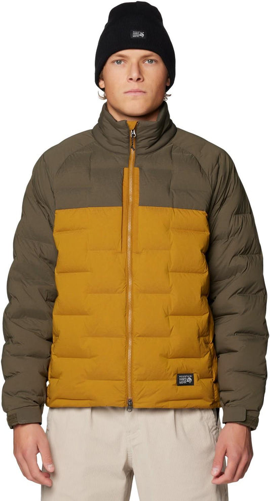 StretchDown Big Baffle Jacket - Mens - olive gold / ridgeline 1