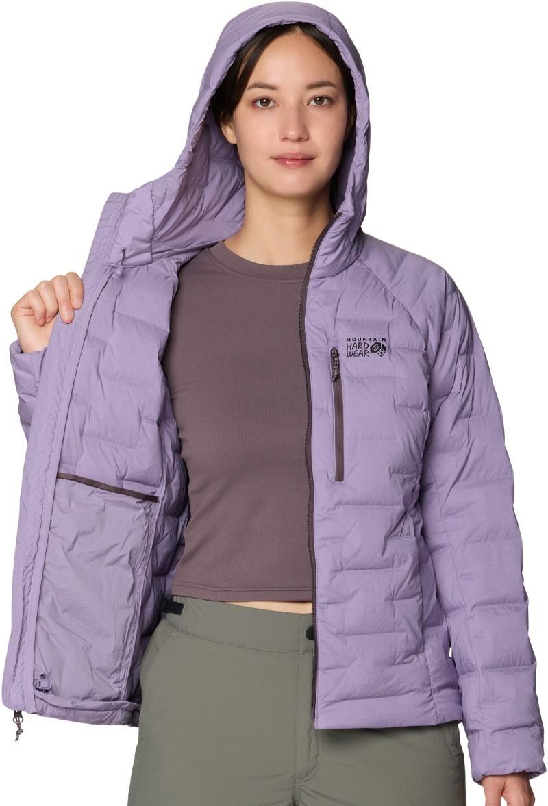 StretchDown Hooded Jacket - Womens - violet stone 1
