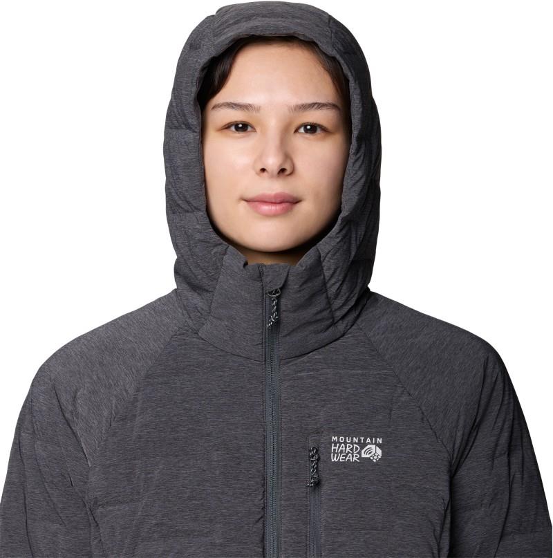 StretchDown Hooded Jacket - Womens - volcanic heather 1
