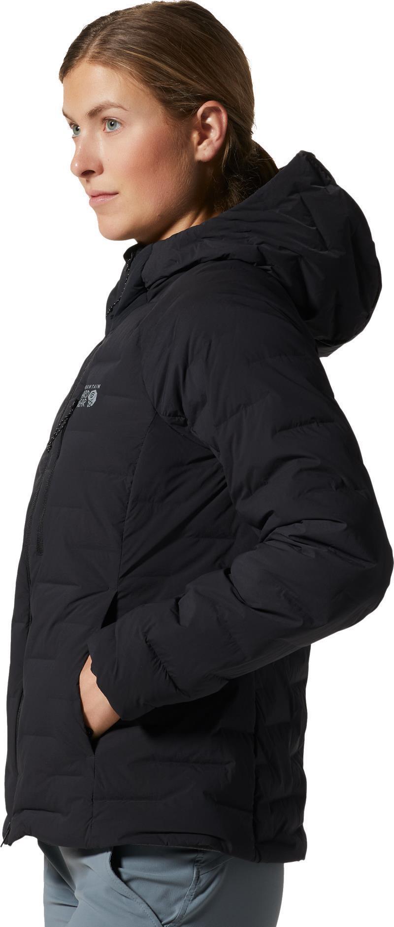 StretchDown Hoody - Womens - Black 2