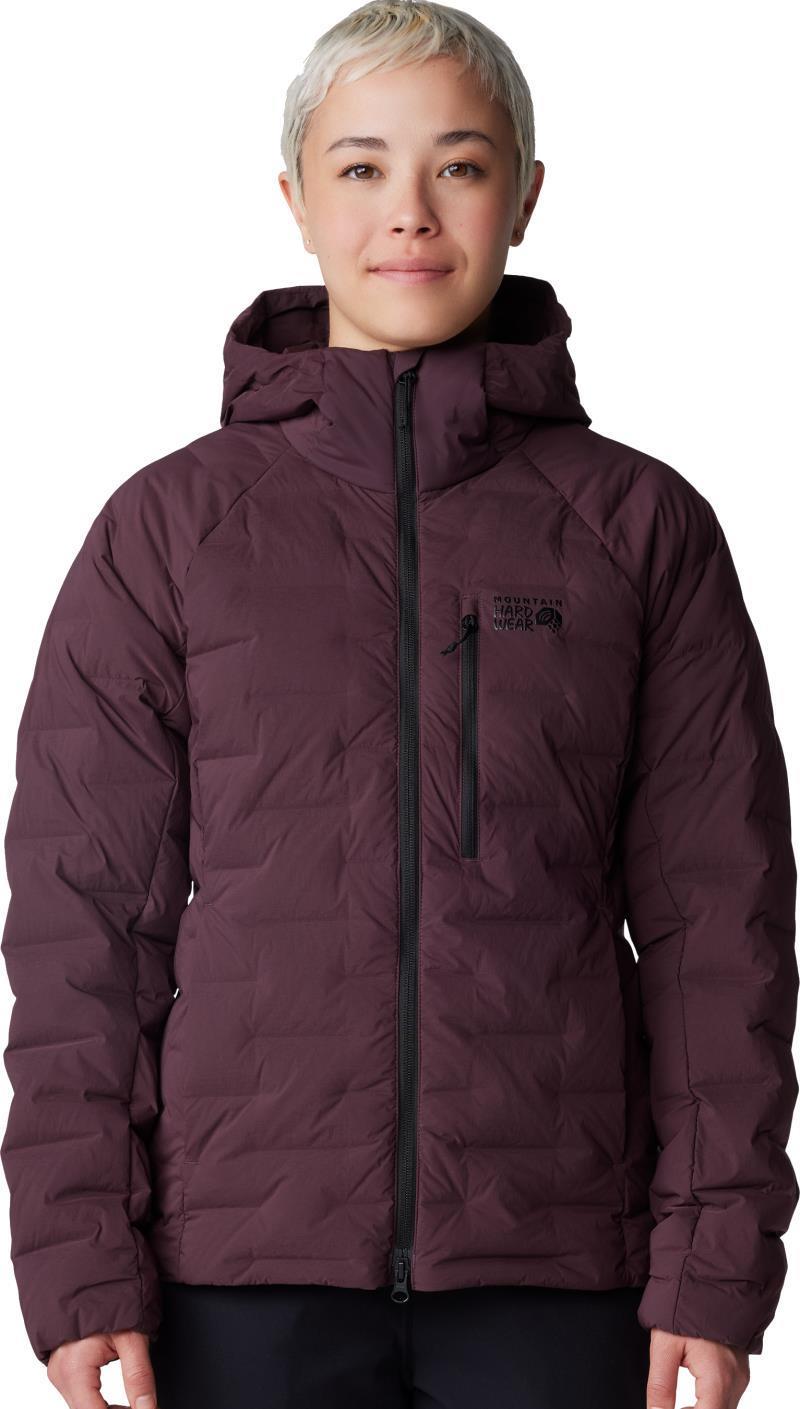StretchDown Hoody - Womens - Blackberry 1