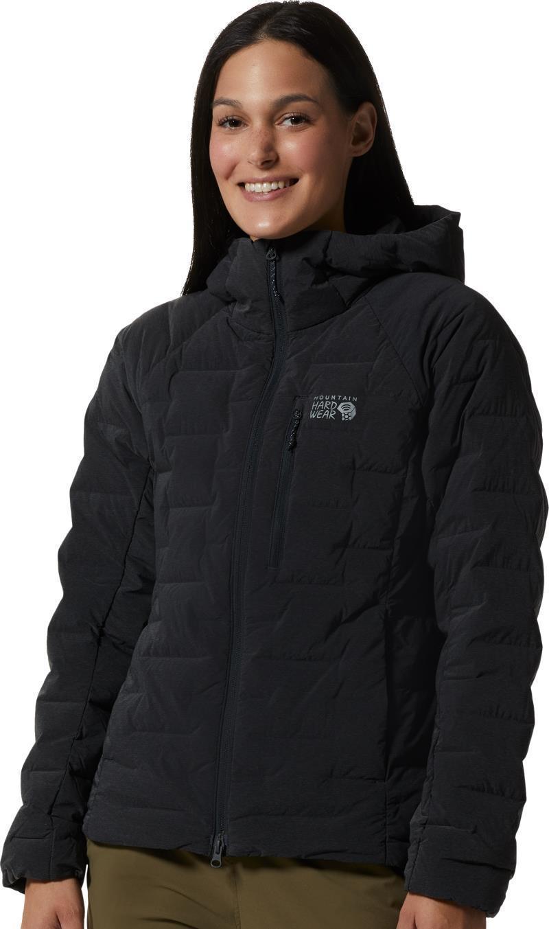 StretchDown Hoody - Womens - Dark Storm Heather 1