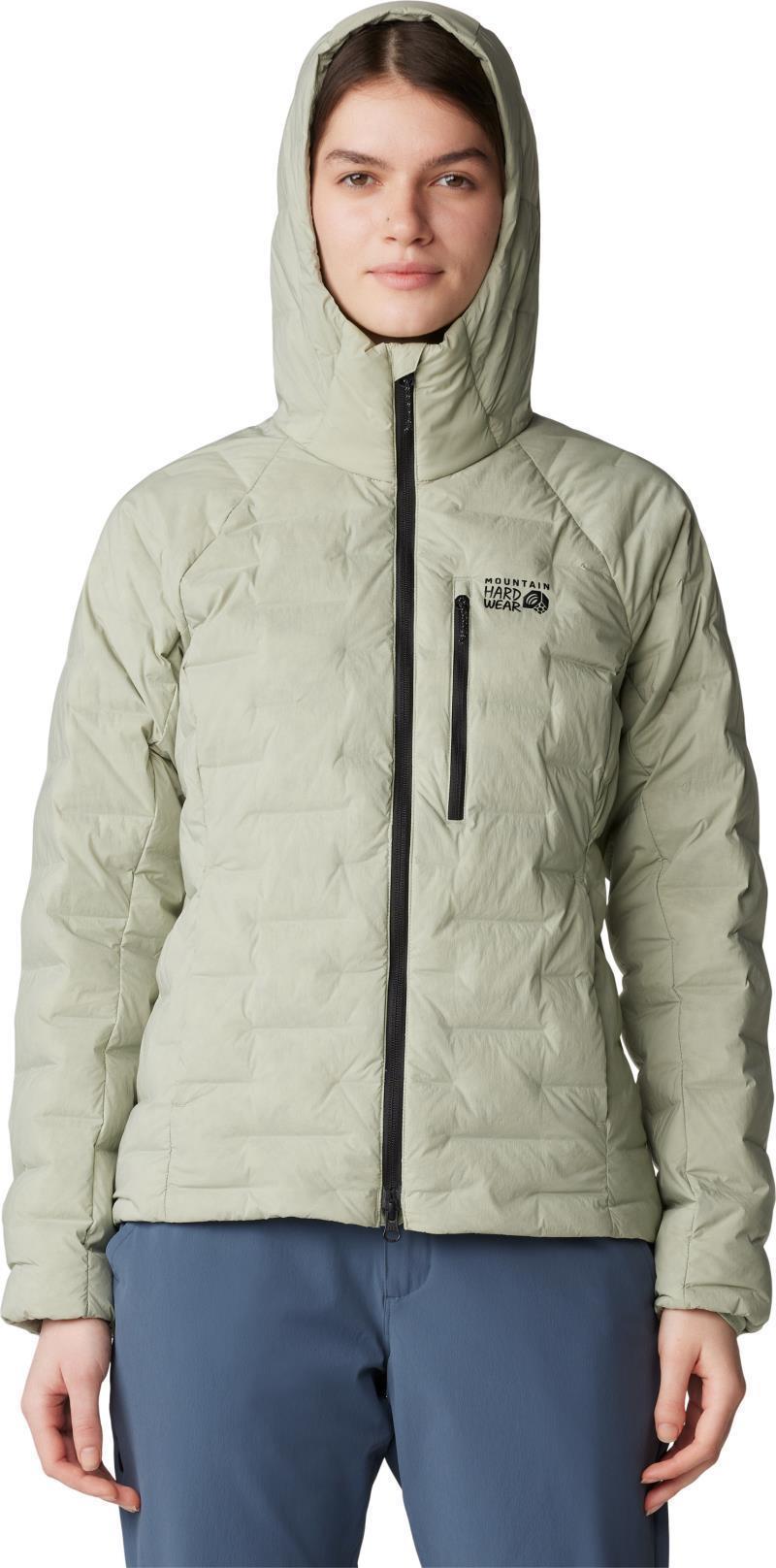 StretchDown Hoody - Womens - White Sage 1