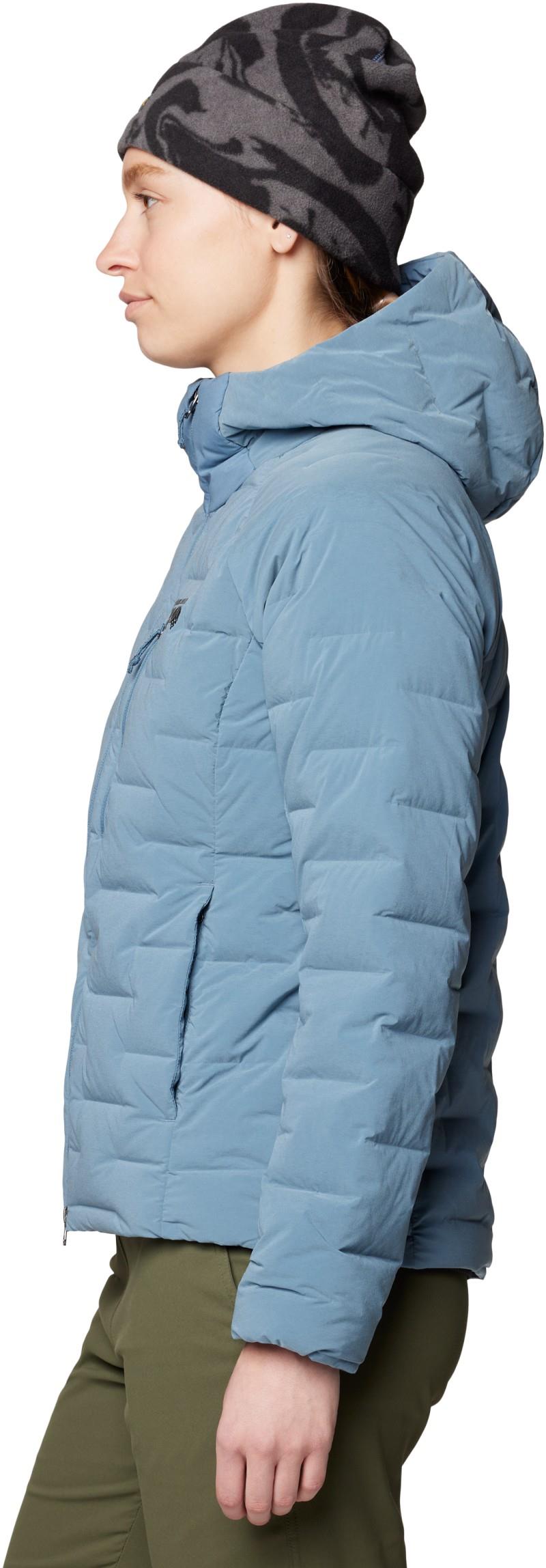 StretchDown Hoody - Womens - adriatic blue heather 1