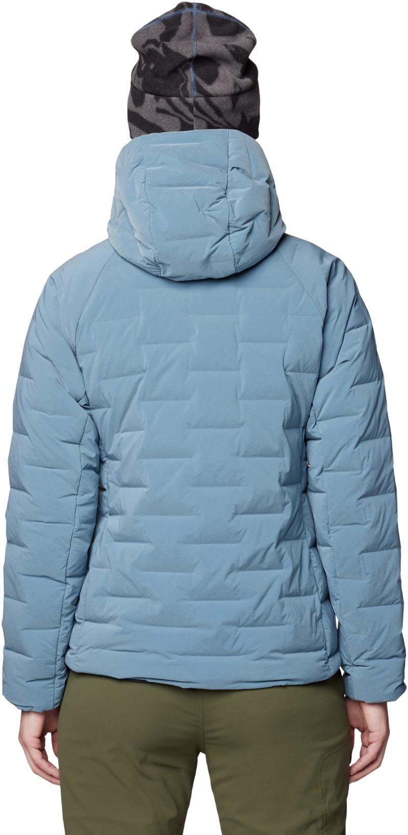 StretchDown Hoody - Womens - adriatic blue heather 1