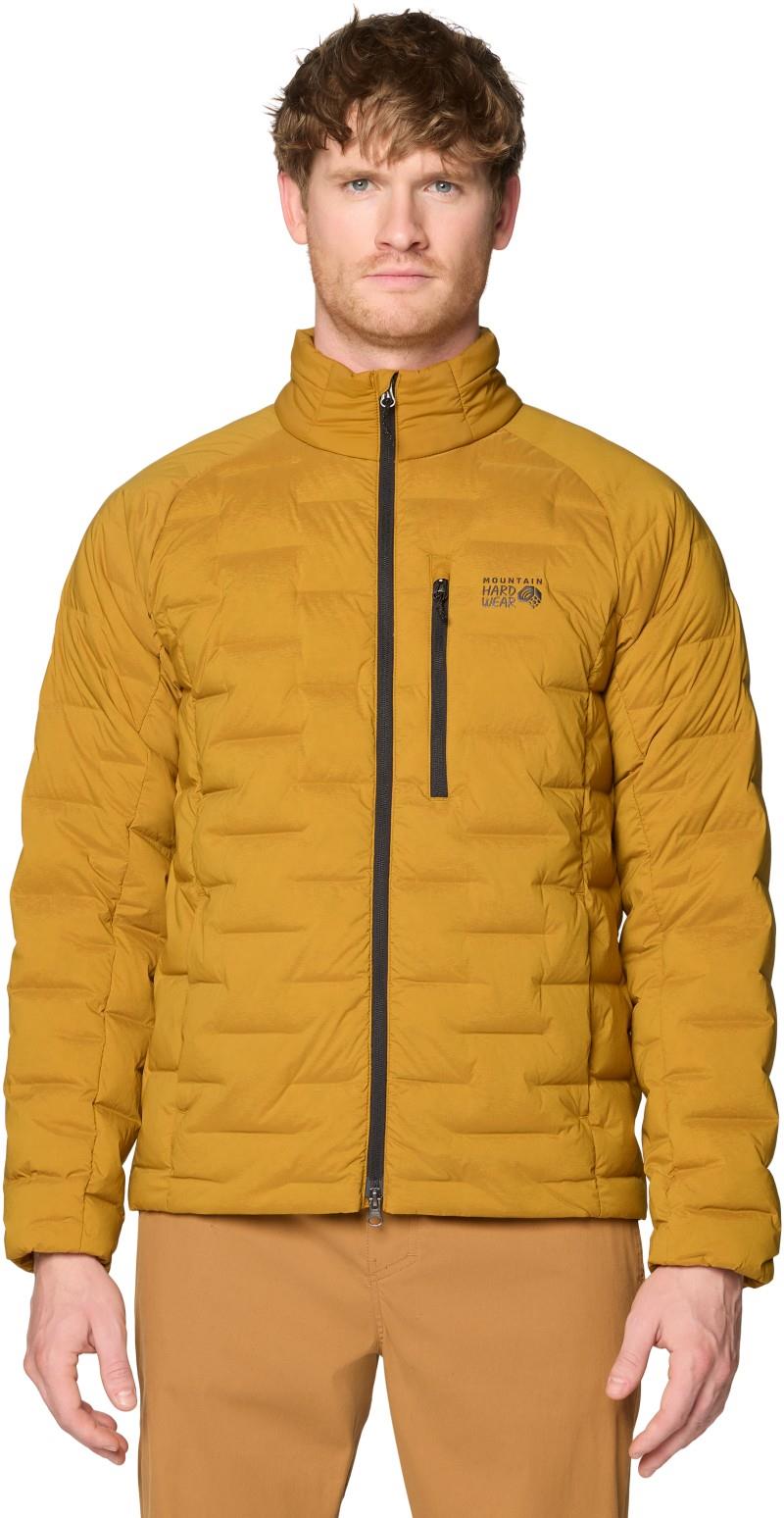 StretchDown Jacket - Mens - olive gold 1