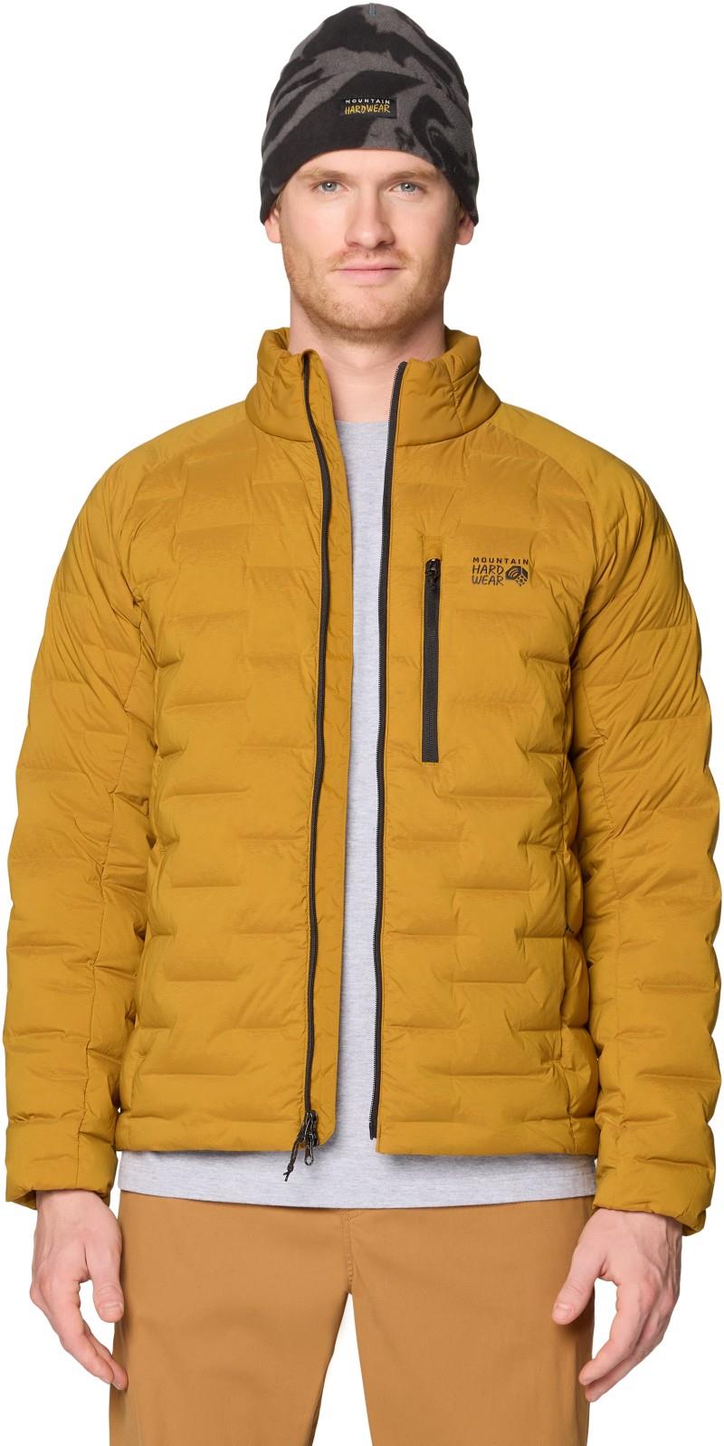 StretchDown Jacket - Mens - olive gold 1