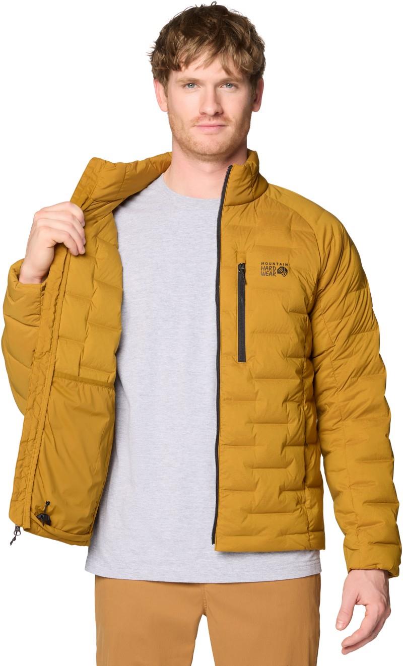 StretchDown Jacket - Mens - olive gold 1