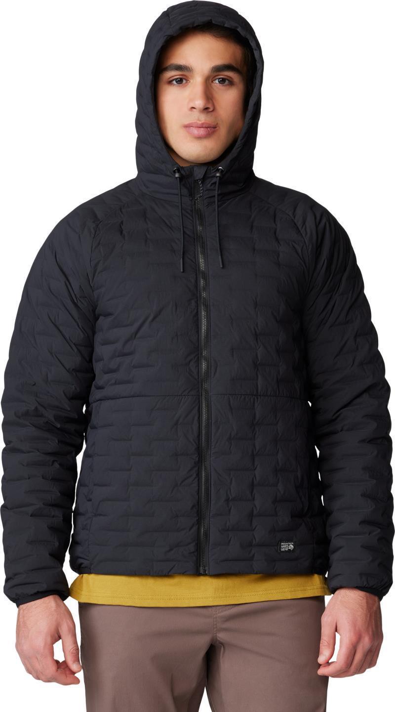 StretchDown Light Full Zip Hoody - Mens - Black 1
