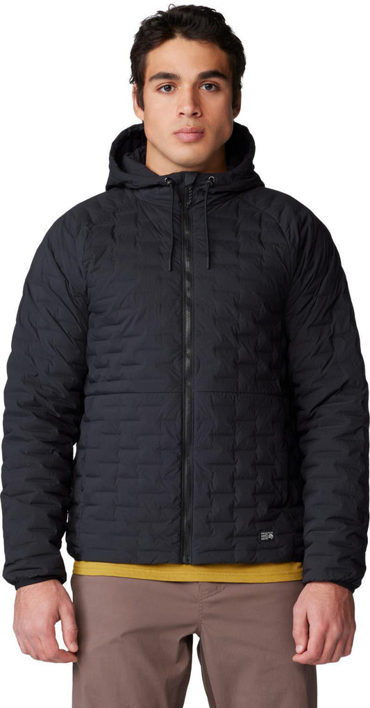 StretchDown Light Full Zip Hoody - Mens - Black 5
