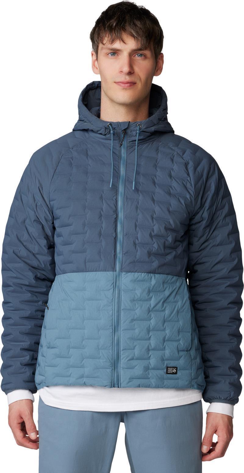 StretchDown Light Full Zip Hoody - Mens - Moon Blue / Adriatic Blue 1